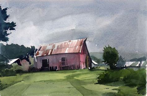 Watercolor Farm Scenes at GetDrawings | Free download