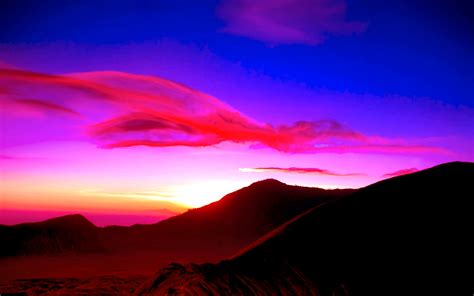 Download Sky Cloud Mountain Nature Sunset HD Wallpaper