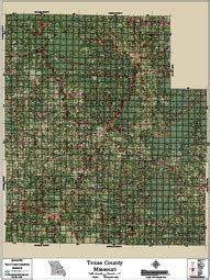 Texas County Missouri 2016 Aerial Map, Texas County Missouri 2016 Plat ...