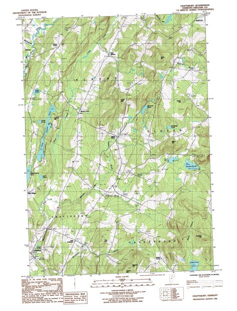 Craftsbury topographic map, VT - USGS Topo Quad 44072f3