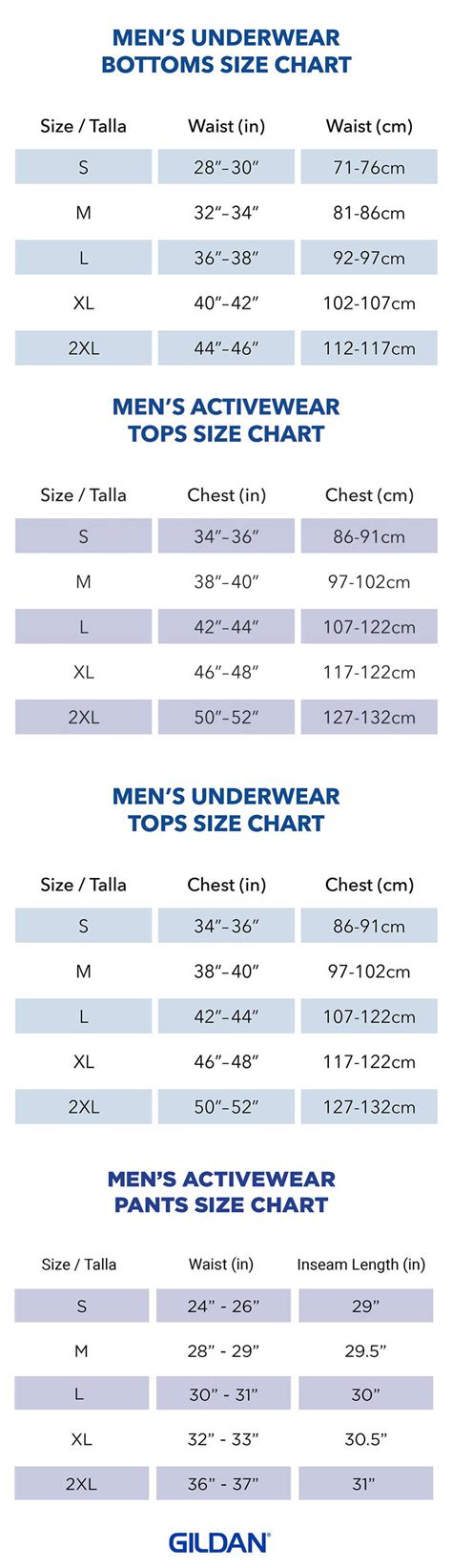 Youth Shirt Size Chart Gildan