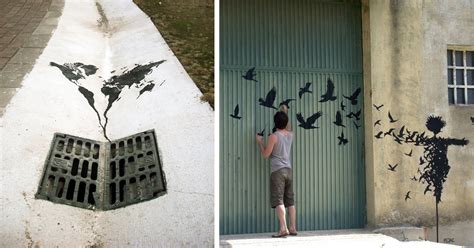 Spanish Street Artist Pejac Decorates European Cities With His Elegant Works