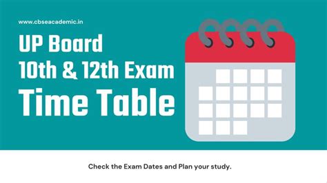 UP Board Exam Date 2023 Class 10, 12 PDF download @upmsp.edu.in