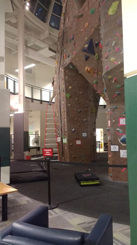 Climbing Wall at My University Rec Center : r/OSHA