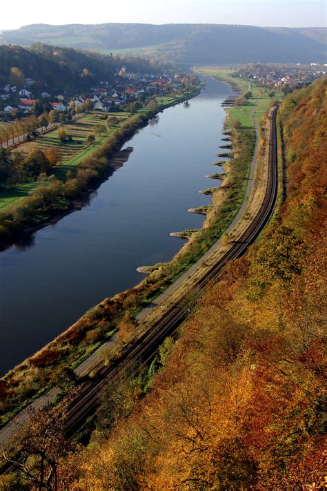 River Weser near Bad Karlshafen by UdoChristmann on DeviantArt