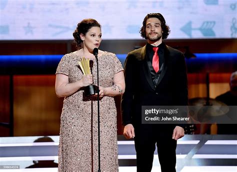 The family of honoree Eddie Rabbitt speaks onstage during the 10th ...