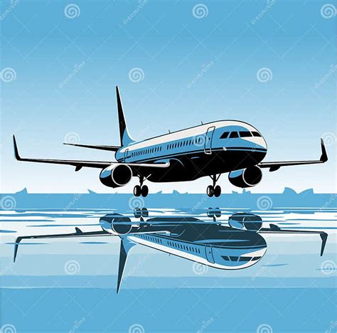 Airplane Silhouette on White Background, Vector Stock Illustration - Illustration of graphic ...