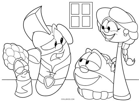 Veggie Tales Operation Christmas Child Coloring Pages