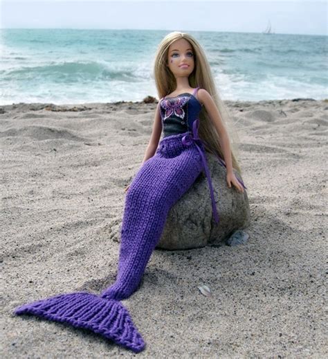 Mermaid Tail For Barbie · A Piece Of Doll Clothing · Knitting on Cut ...