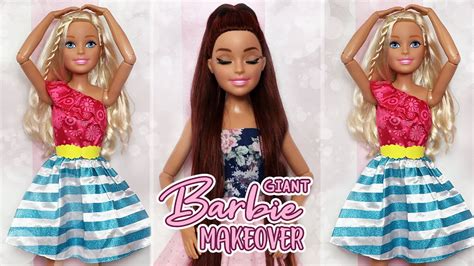 Giant Barbie Doll Makeover - YouTube