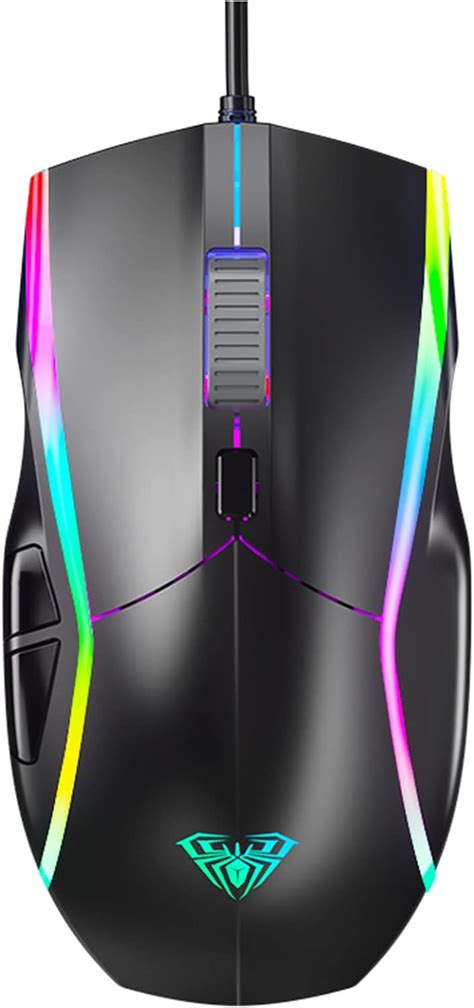 Buy RGB Gaming Mouse, 6 Levels DPI Adjustable up to 6400 DPI Tank ...