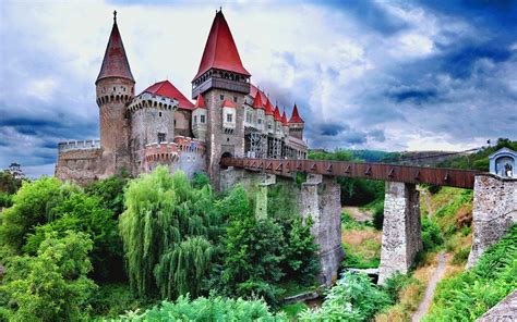 Download Architecture Bridge Romania Castle Man Made Hunedoara Castle ...