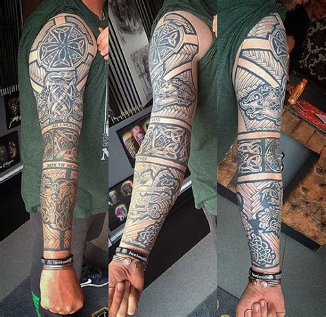 Top 43 Celtic Sleeve Tattoo Ideas - [2021 Inspiration Guide]