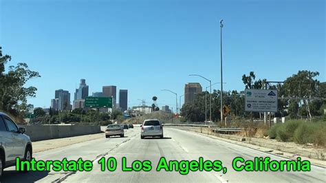 Interstate 10 in Los Angeles, California - YouTube