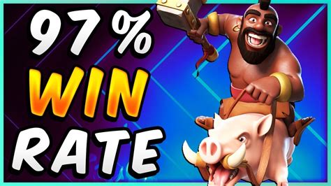 97% WIN RATE! BEST HOG RIDER DECK — Clash Royale - YouTube