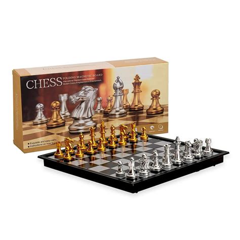 Magnetic Travel Chess Set with Board That Becomes A Storage Compartment - Walmart.com - Walmart.com