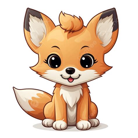 Cute Fox Cartoon, Cute, Fox, Cartoon PNG Transparent Clipart Image and ...