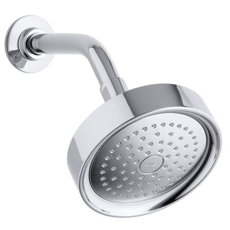 KOHLER Purist Polished Chrome 1-Spray Shower Head 2.5-GPM (9.5-LPM) in ...