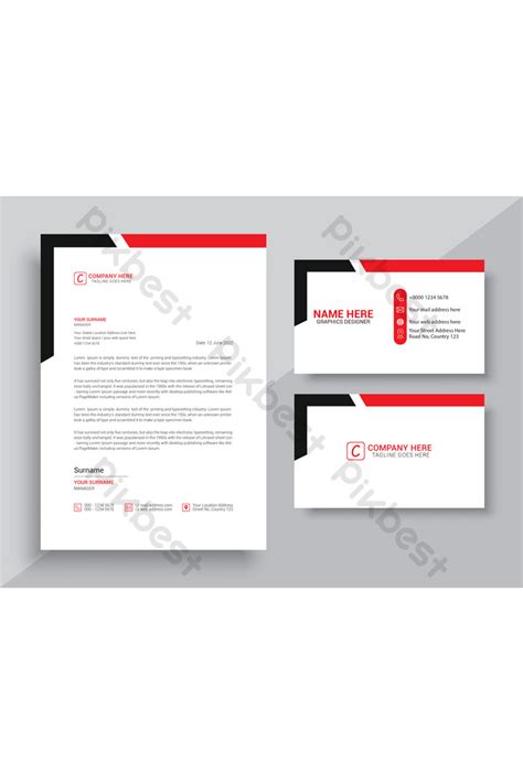 Business Card And Letterhead Design Template | AI Free Download - Pikbest