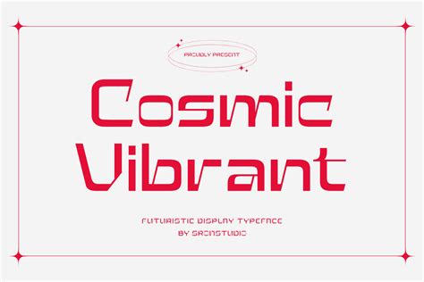 Cosmic Vibrant Font | Sronstudio | FontSpace