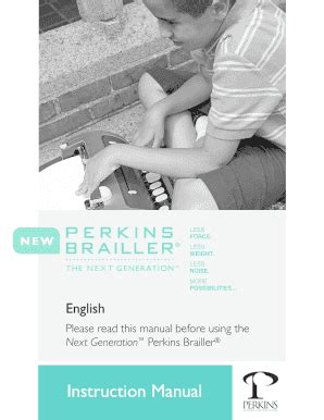 Perkins Brailler Manual - Fill Online, Printable, Fillable, Blank | pdfFiller