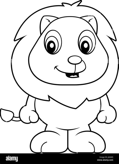 Baby Lion Clipart Black And White