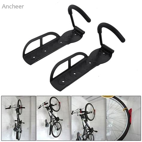 Bicycle Accessories 2pc Bicycle Bike Wall Mount Hook Hanger Garage Storage Steel Holder Rack ...