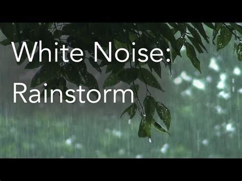 Rainstorm Sounds for Relaxing, Focus or Deep Sleep | Nature White Noise ...