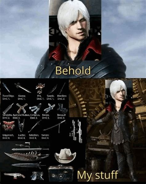 Dante the weapon collector : r/DevilMayCry