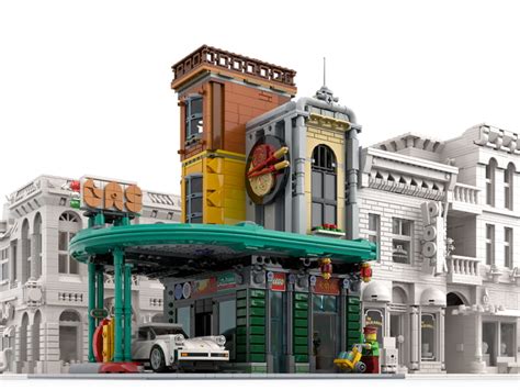 LEGO MOC Gas Station by BrickAtive | Rebrickable - Build with LEGO