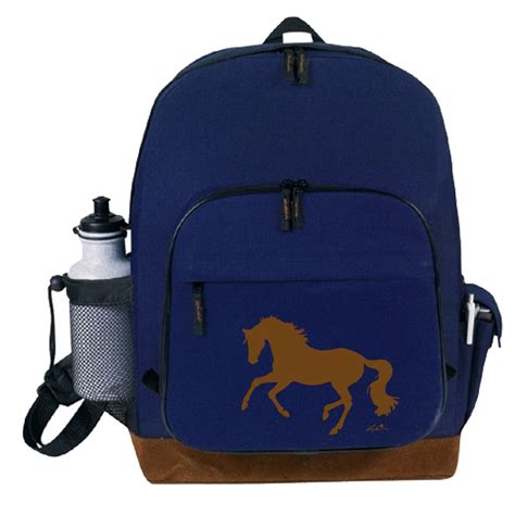 Suede Lila Horse Backpack | Filly and Co