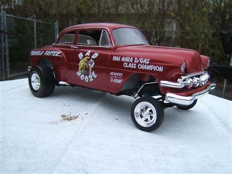 1953/54 Chevy Gasser Bad Nooze Drag Car Plastic Model Car Kit 1/25 Scale #2084 by Revell ...