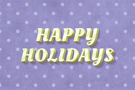 Happy holidays word striped font | Free Photo - rawpixel