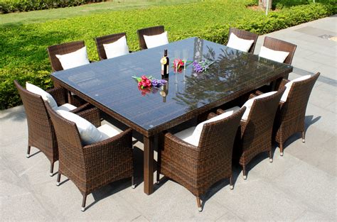 10 Person Outdoor Dining Table | Americas Furniture Superstore | Outdoor dining furniture ...