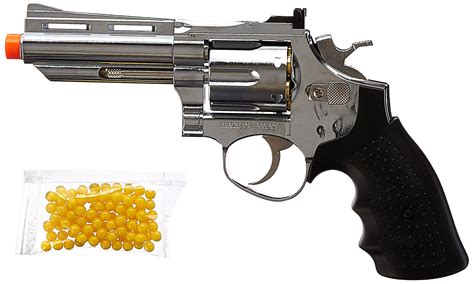 BBTac BBTacHG132Silver HFC Barrel Gas Revolver Airsoft Gun Silver Chrome 4Inch -- Read more at ...