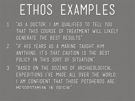 Ethos Pathos Logos Exemples