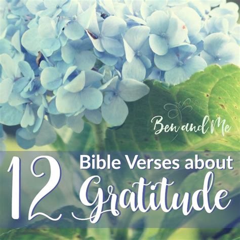 12 Bible Verses about Gratitude (and your Free Printable Grateful Journal 2017) - Ben and Me