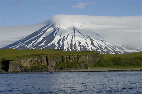 Mt Vsevidof - Umnak Island | scenery photo along Aleutian is… | Flickr