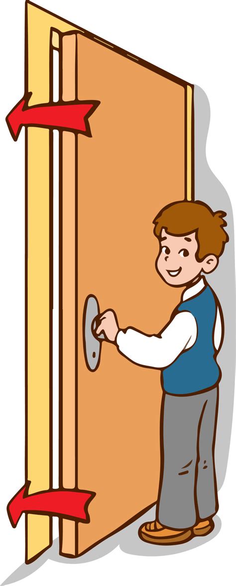 student closing the door cartoon vector 21488074 Vector Art at Vecteezy