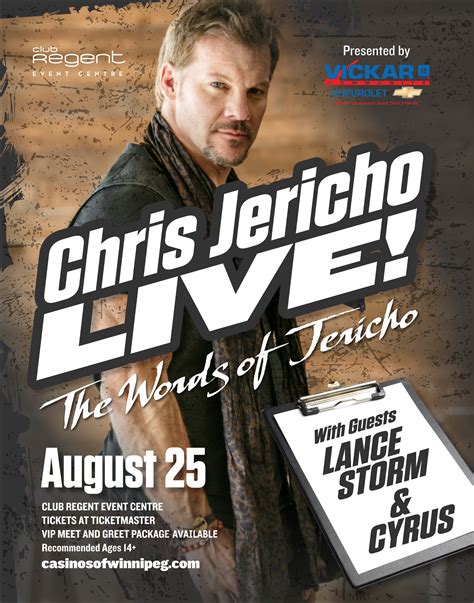 Chris Jericho – The Words Of Jericho - GlobalNews Events