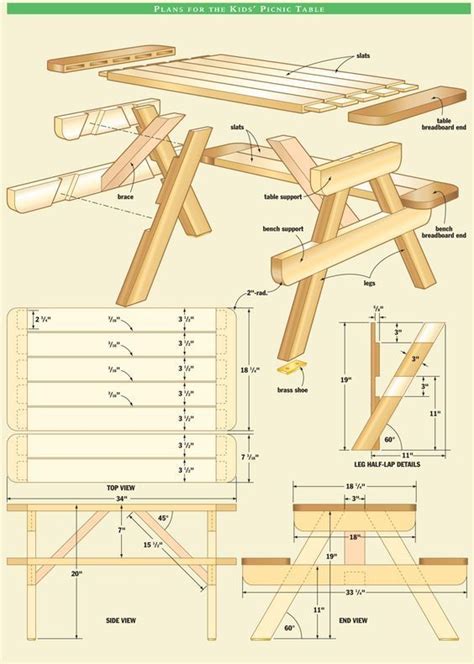 16000 Woodworking Plans | Picnic table woodworking plans, Diy picnic ...