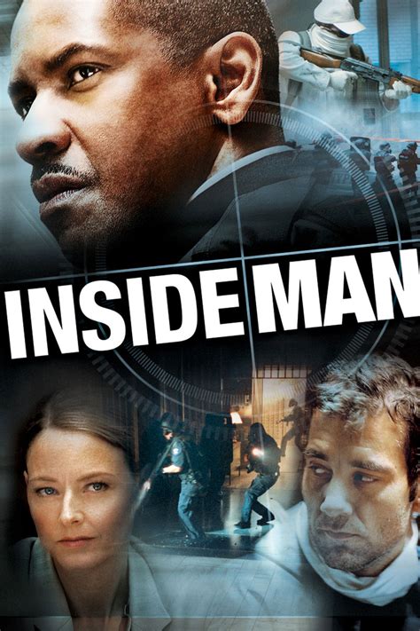 Inside Man, NEW! Blu-ray, Denzel Washington,Jodie Foster, Clive Owen, Hi -Def ...