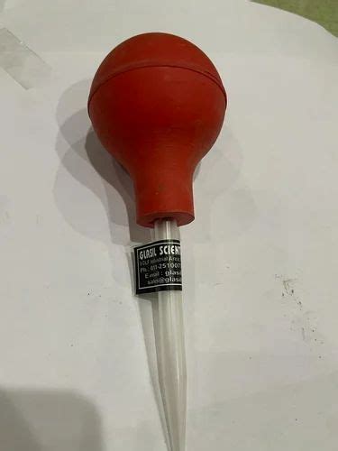 Rubber Pipette Bulb at best price in New Delhi by Glasil Scientific ...