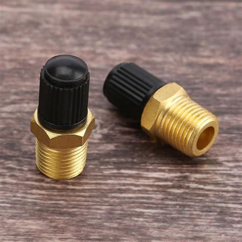 OTVIAP 2 Pcs 1/4 Inch NPT MPT Brass Air Compressor Tank Fill Valve ...