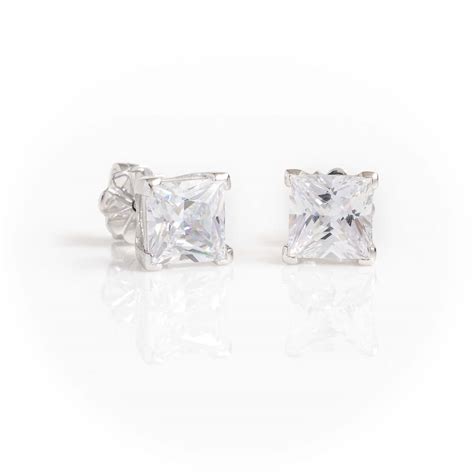 Buy 4 Prong Princess Stud Earring Online - Desert Diamonds Ireland