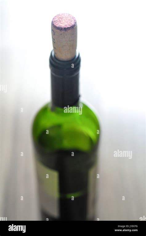 A green wine bottle Stock Photo - Alamy