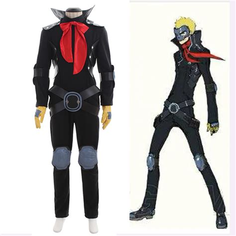 Anime Persona 5 Ryuji Sakamoto Phantom Thief Skull Cosplay Costume Adult Men Halloween Costume ...