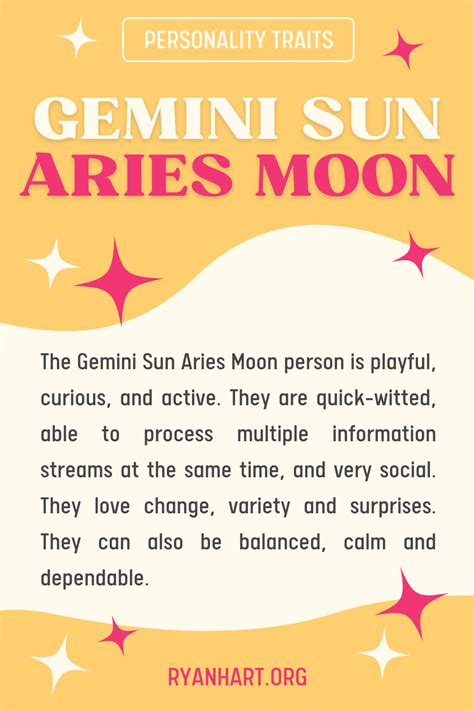 Gemini sun aries moon personality traits – Artofit