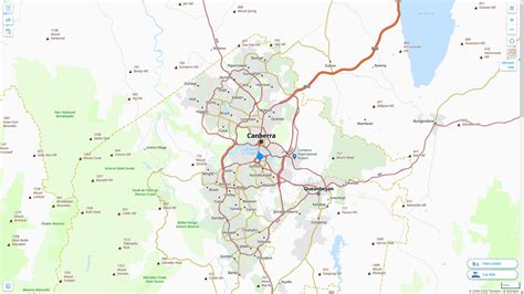 Canberra Map - Australia