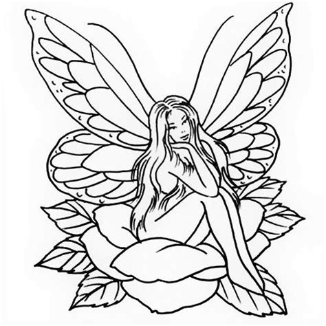 Fairy Tattoo Outlines For Women - belajar menggambar